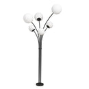 Poste De Jardim Fiore 6 Cupulas 170cm Preto