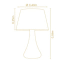 Abajur de Mesa Isa 76 cm Madelustre