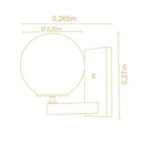 Arandela Milky Bella 1 Lâmpada Madelustre