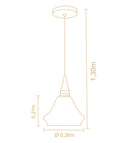Pendente Flow Piramidal Madelustre