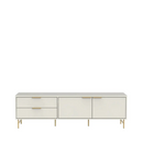 Rack Yves 184cm Off White com Dourado
