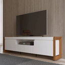 Rack Bristol 225cm Natural com Off White Fosco
