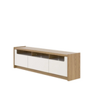 Rack Oslo 185cm Freijó com Off White