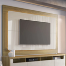 Painel para TV Oslo 217cm Freijó com Off White