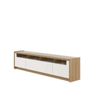 Rack Oslo 220cm Freijó com Off White