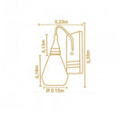 Arandela Flow Cônico Madelustre